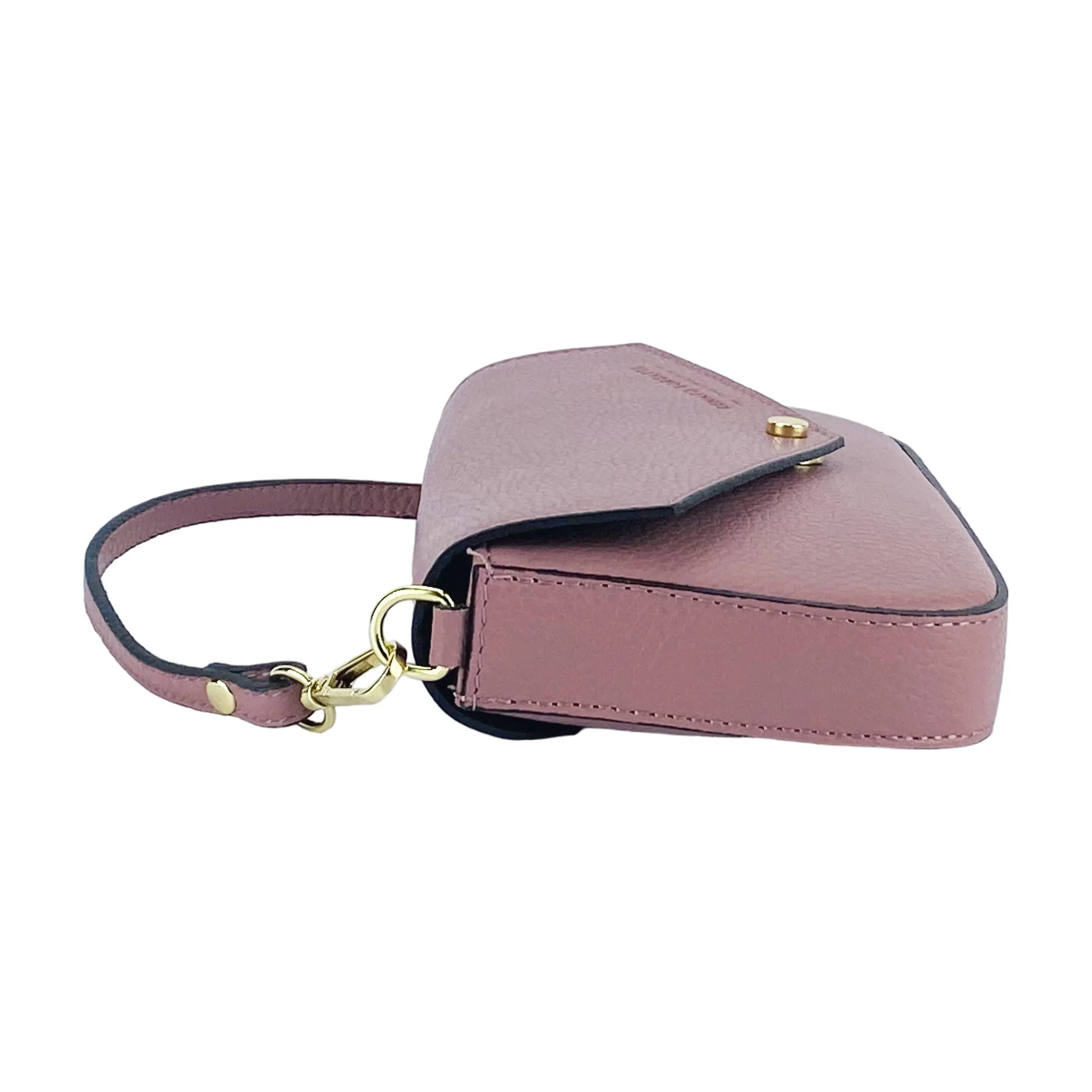 Renato Borzatta Small Chain Post Shoulder Bag Antique Pink
