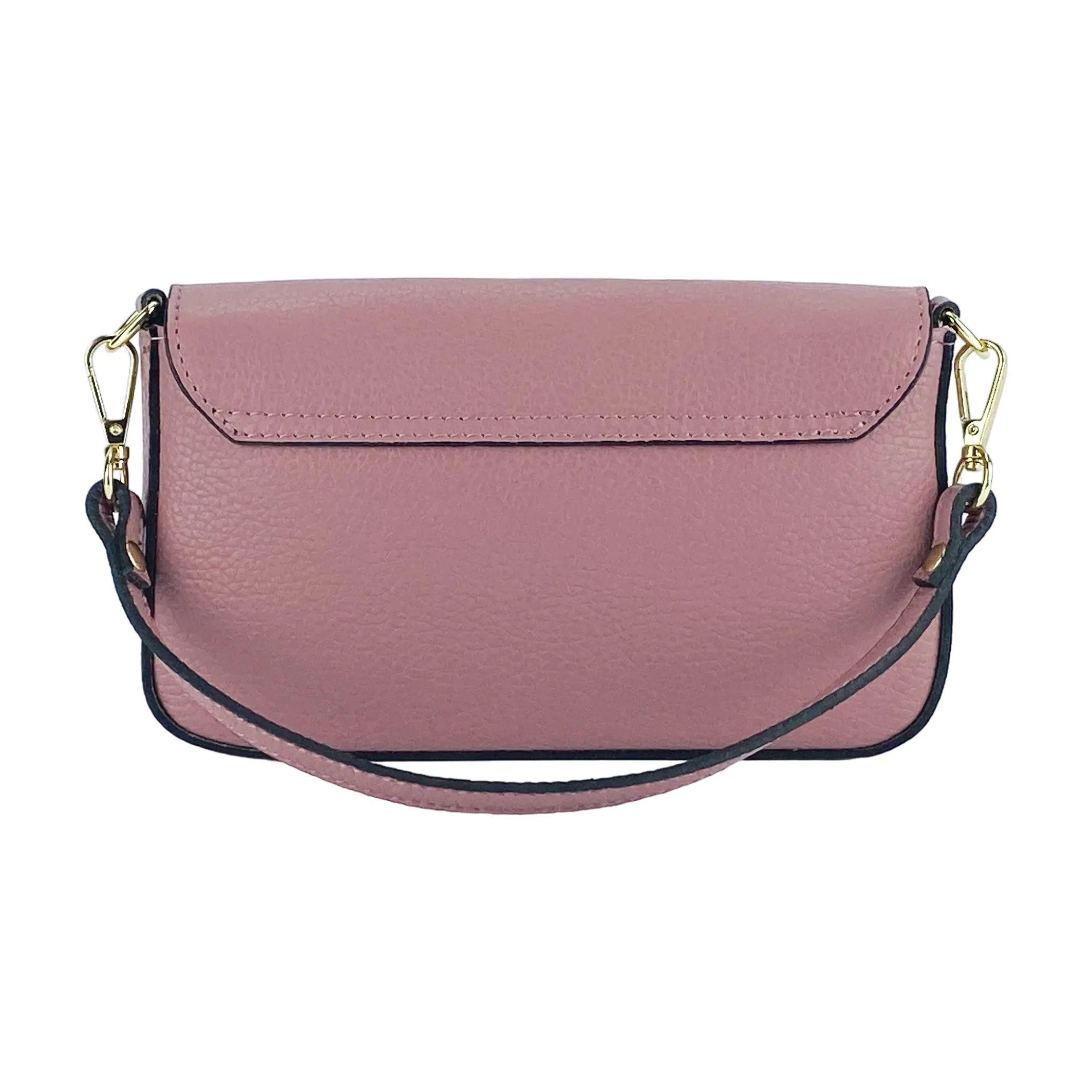 Renato Borzatta Small Chain Post Shoulder Bag Antique Pink