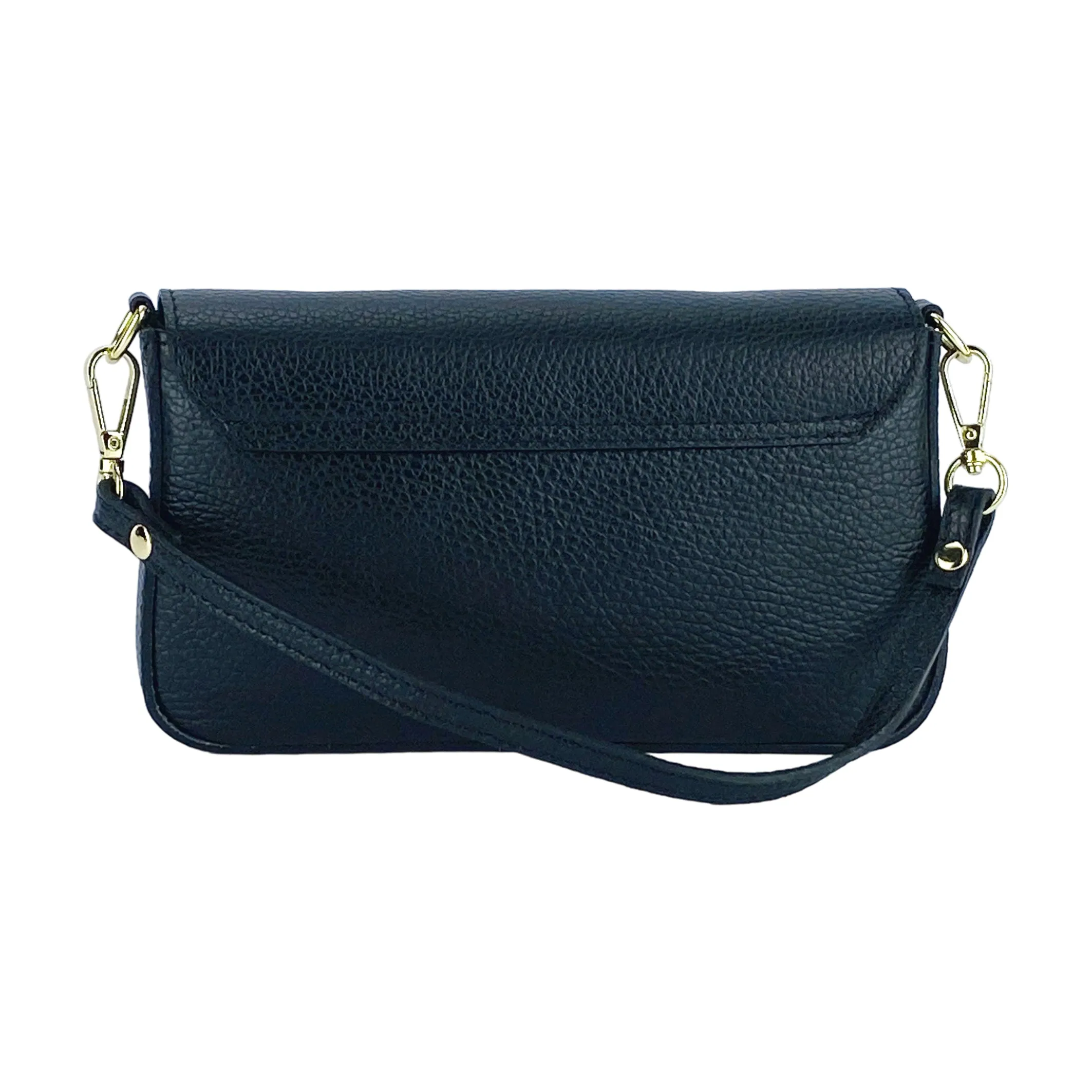 Renato Borzatta Small leather Shoulder Bag black