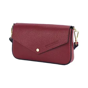 Renato Borzatta Small leather Shoulder Bag red