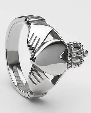 Retired MENS Silver Claddagh Ring MS-CLAD26