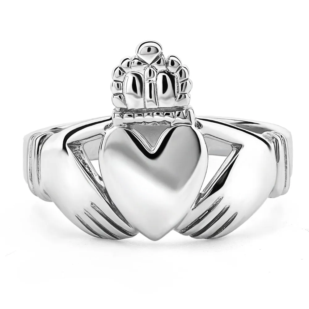 Retired MENS Silver Claddagh Ring MS-CLAD26