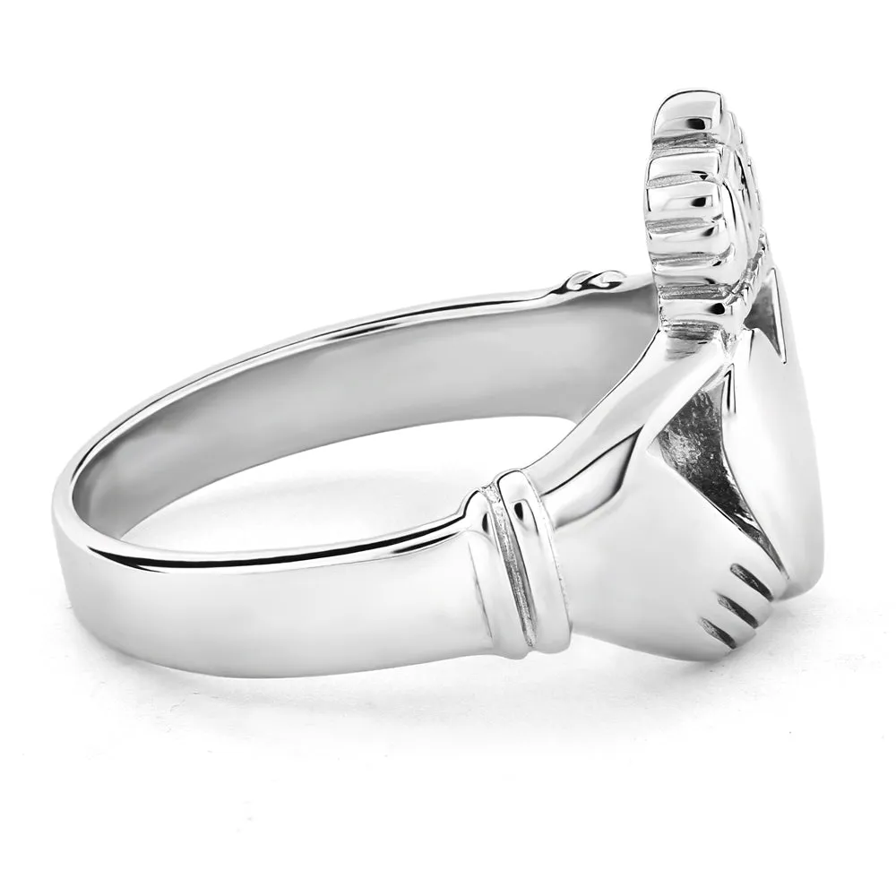 Retired MENS Silver Claddagh Ring MS-CLAD26