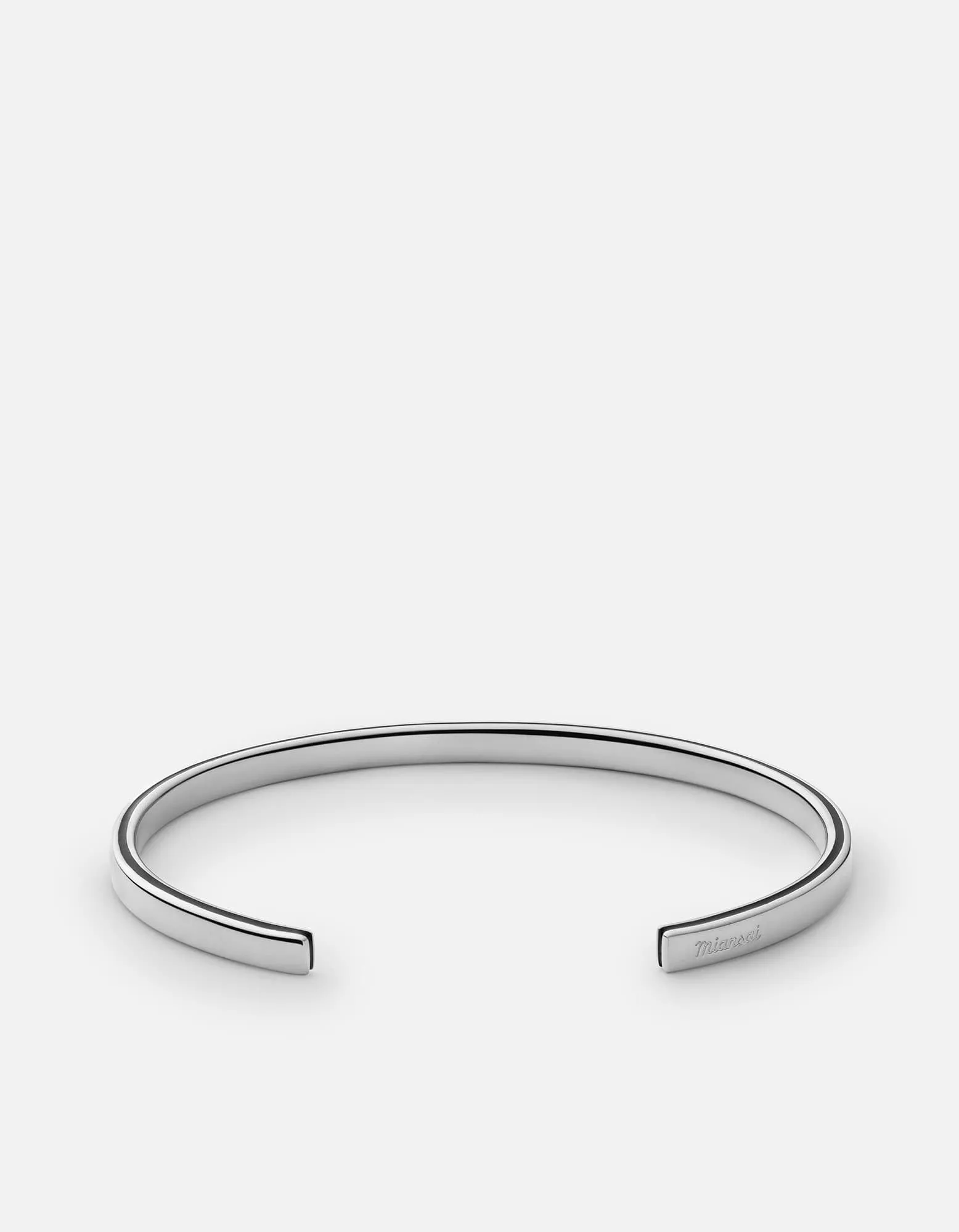 Ridge Cuff, Sterling Silver/Black