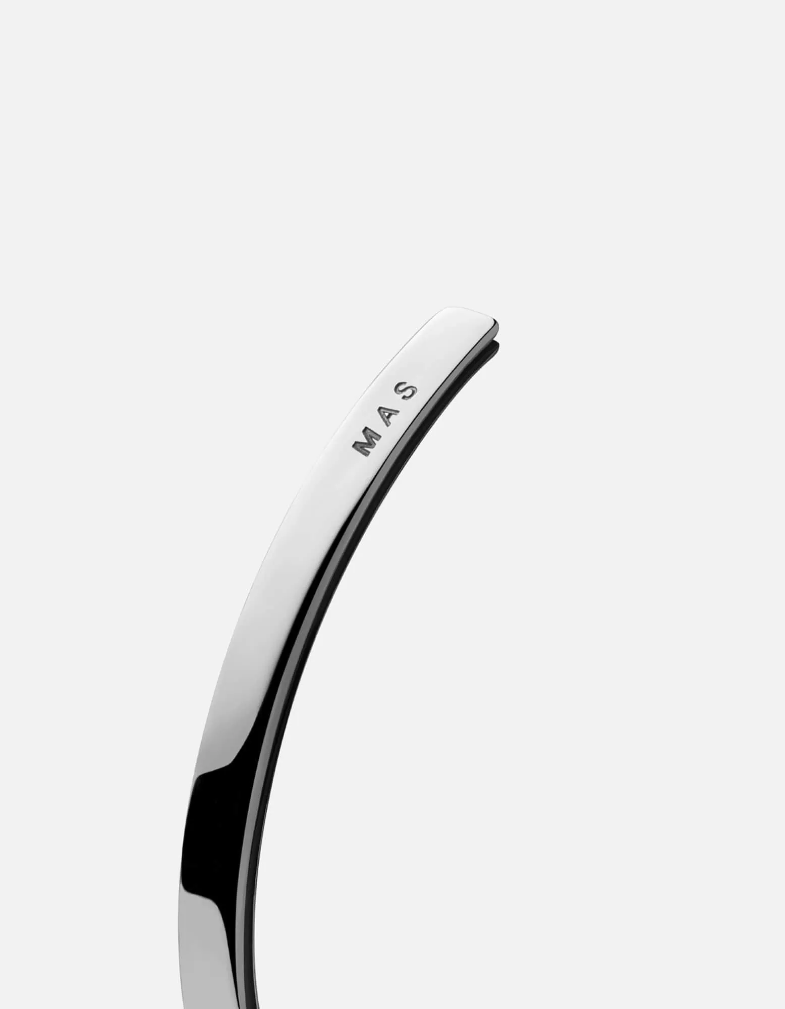 Ridge Cuff, Sterling Silver/Black