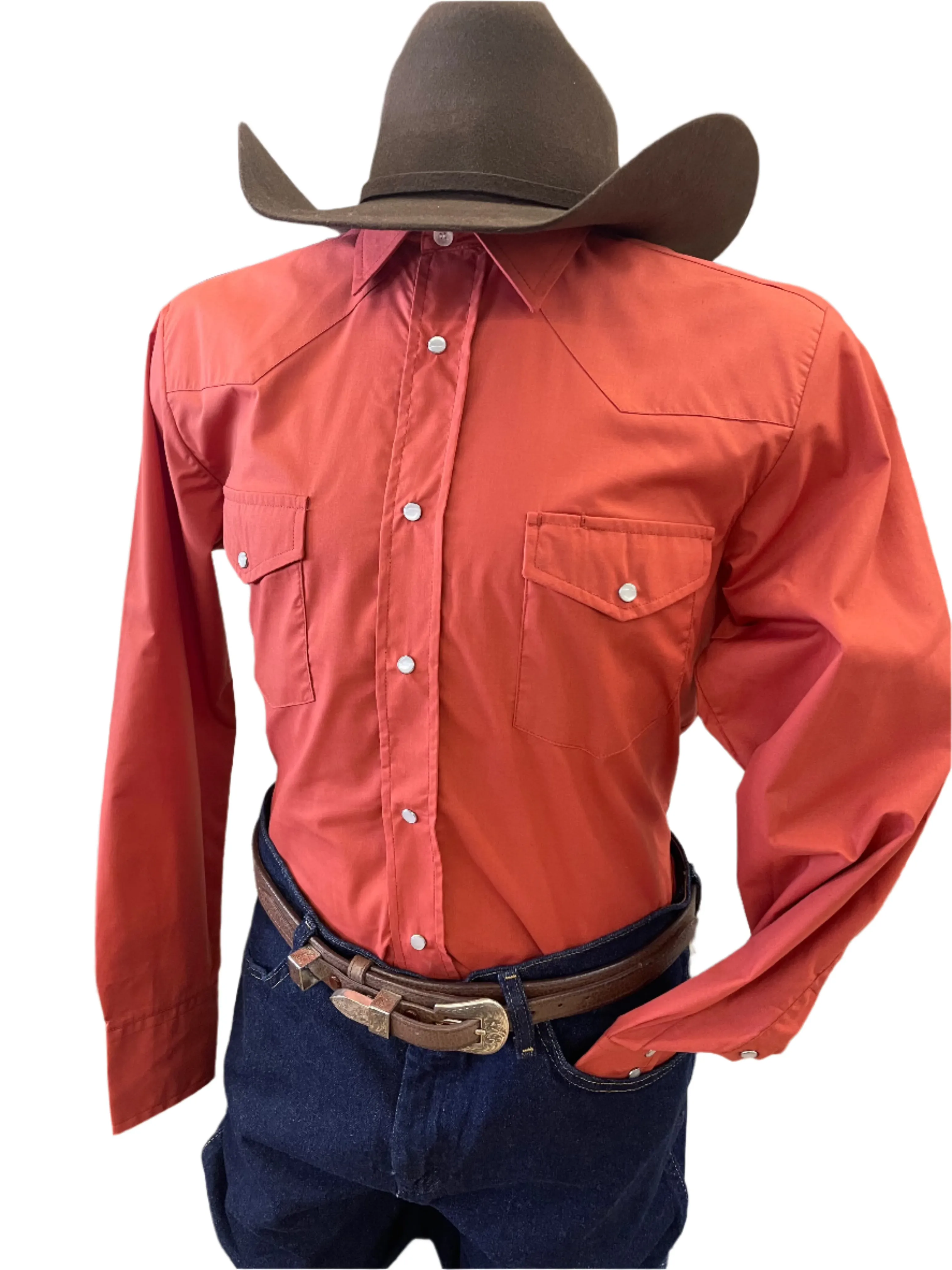 Roper Terracotta Men's Western Shirt