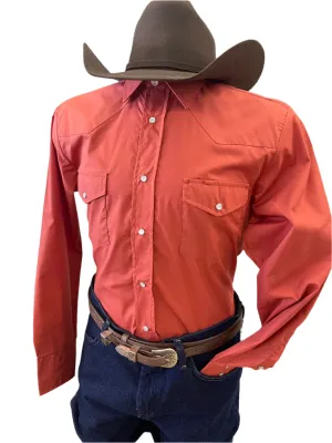 Roper Terracotta Men's Western Shirt