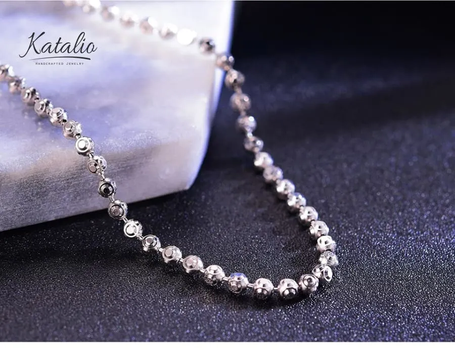 Round Geometric Chain Bracelet