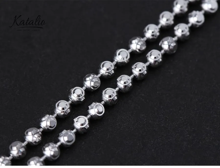 Round Geometric Chain Bracelet