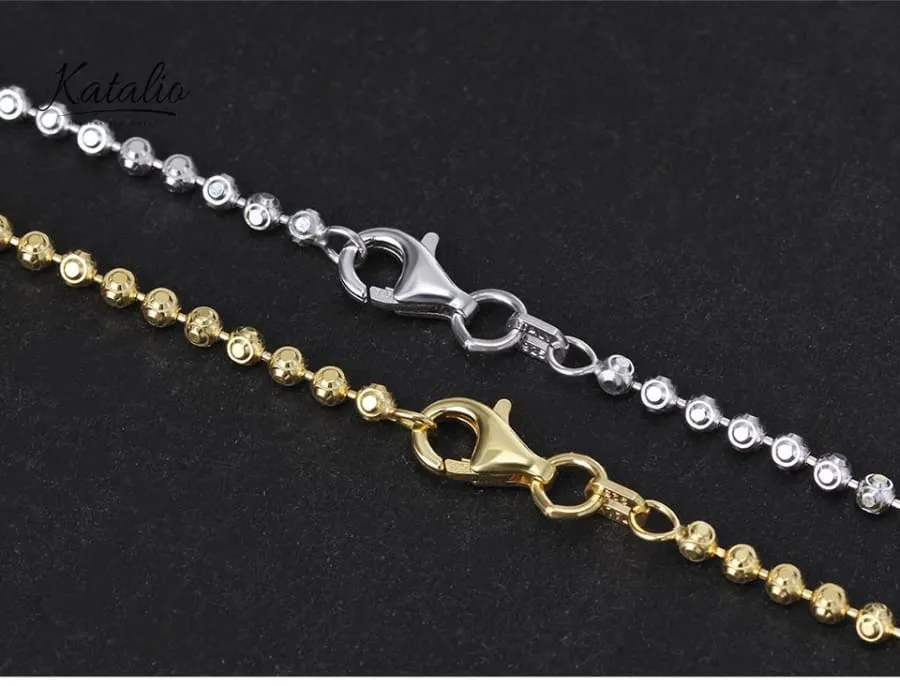 Round Geometric Chain Bracelet