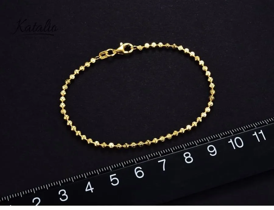 Round Geometric Chain Bracelet