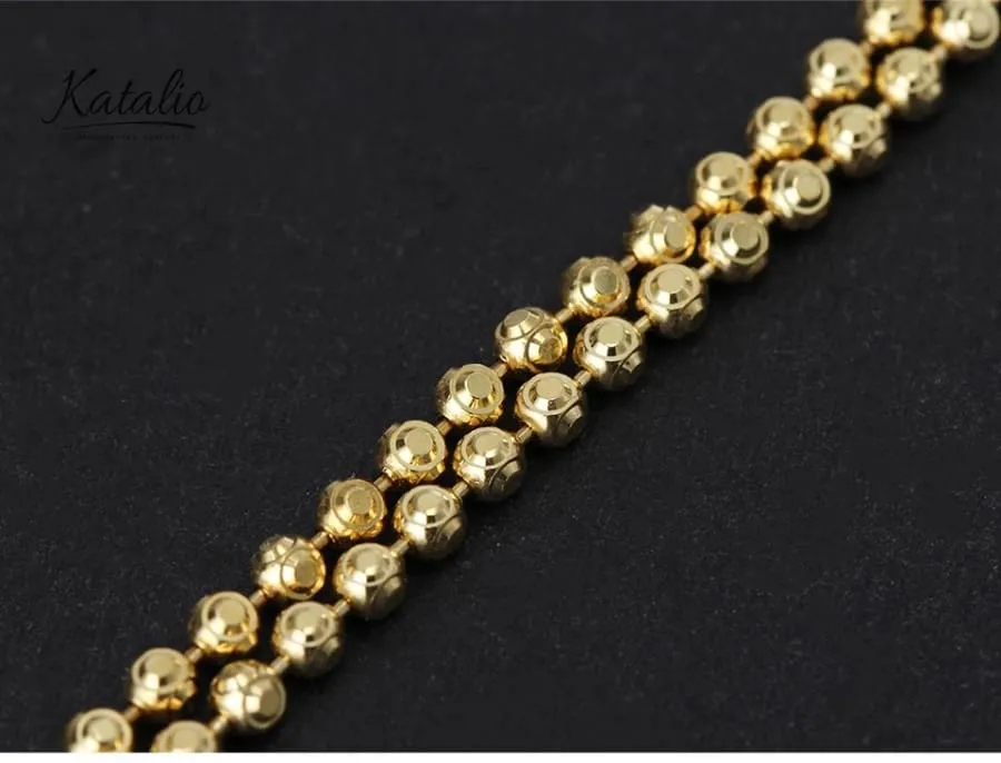 Round Geometric Chain Bracelet