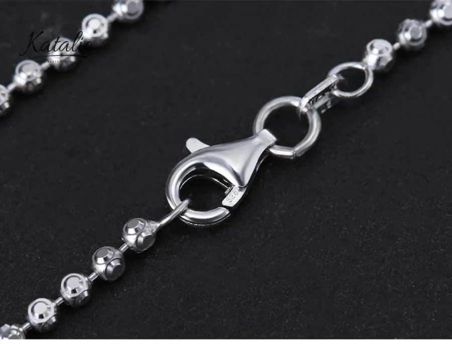 Round Geometric Chain Bracelet