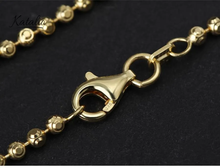 Round Geometric Chain Bracelet
