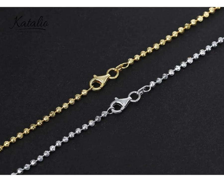 Round Geometric Chain Bracelet