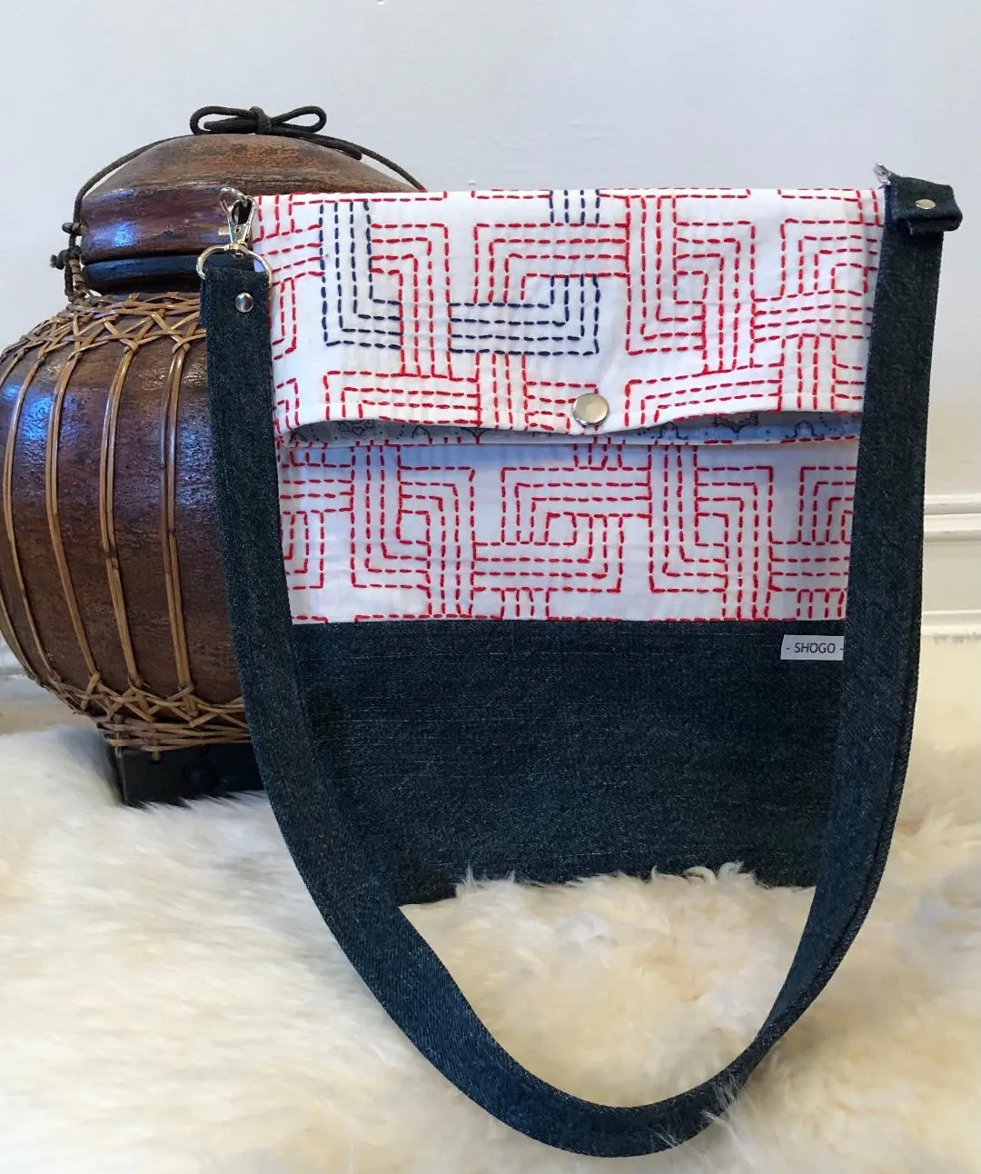 Sashiko Cotton/Denim Handbags