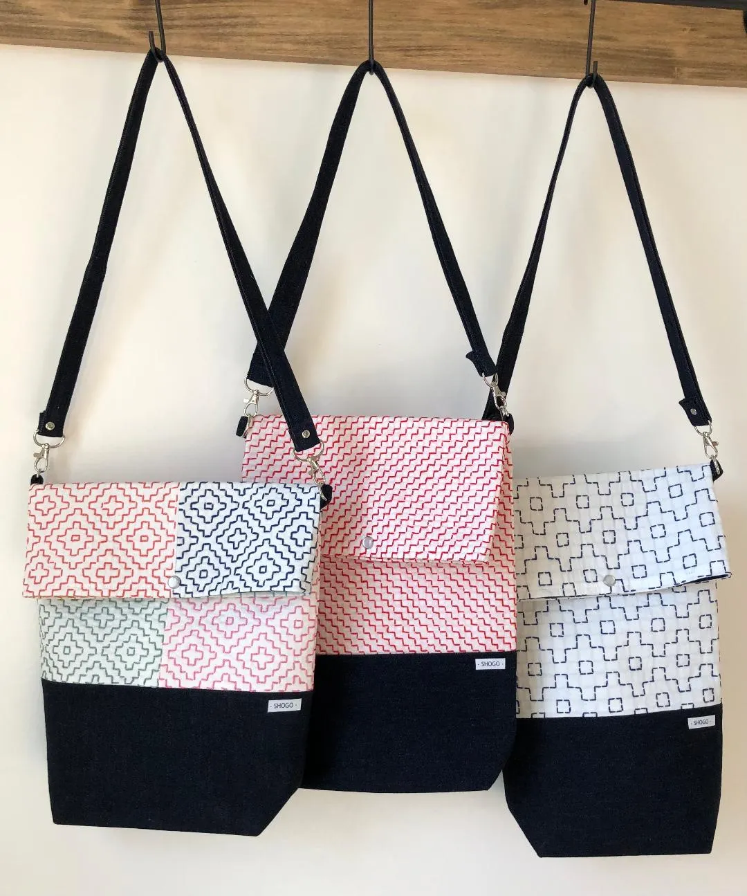 Sashiko Cotton/Denim Handbags