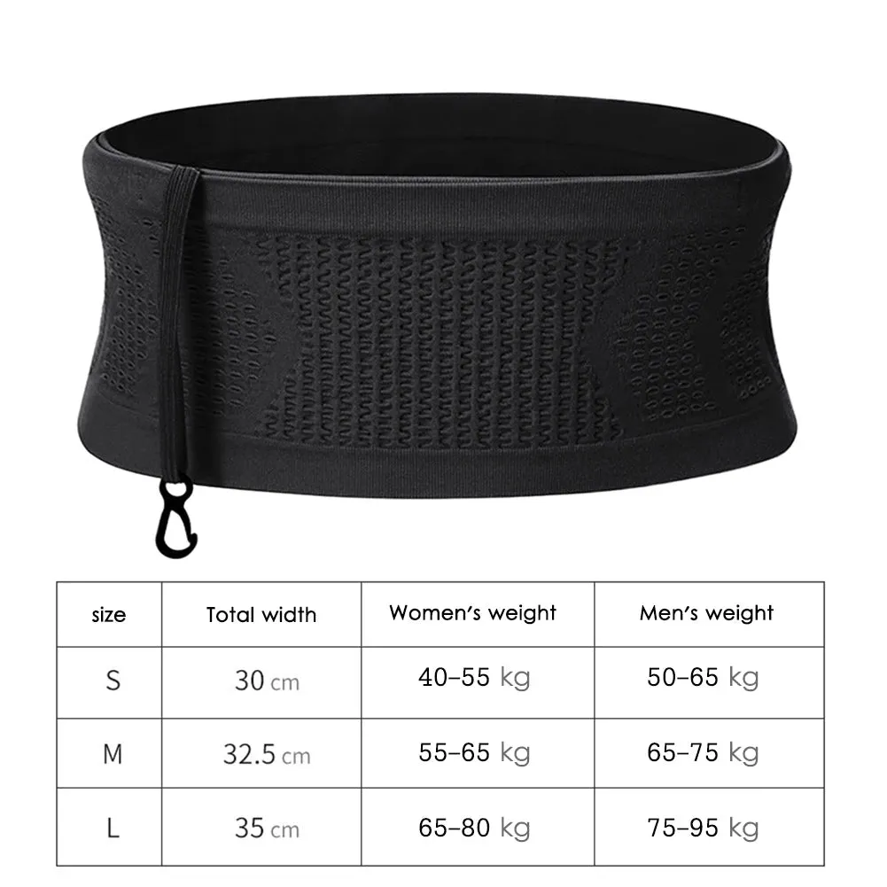 Seamless Running Waistpack Lightweight Invisible Jogging Waist Bags Portable Elastic Breathable High-Capacity Sports Accessories