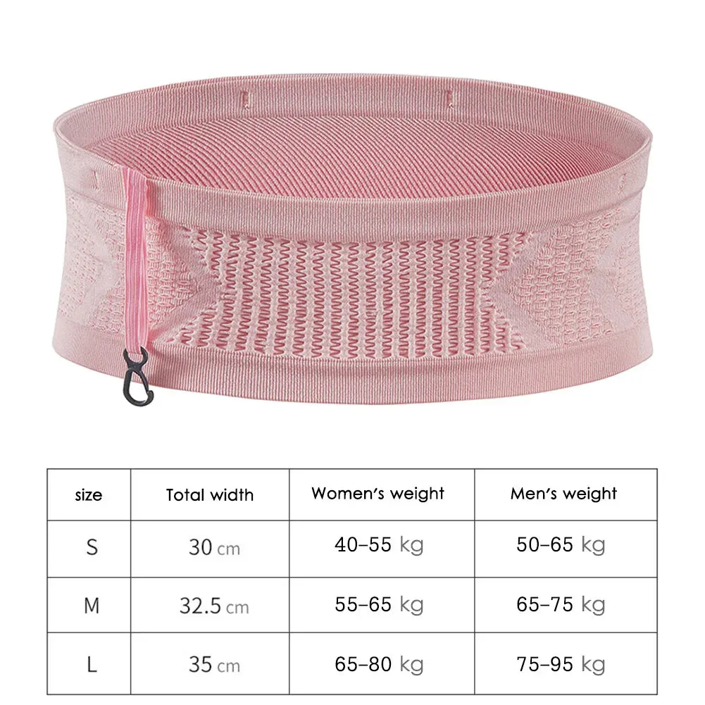 Seamless Running Waistpack Lightweight Invisible Jogging Waist Bags Portable Elastic Breathable High-Capacity Sports Accessories