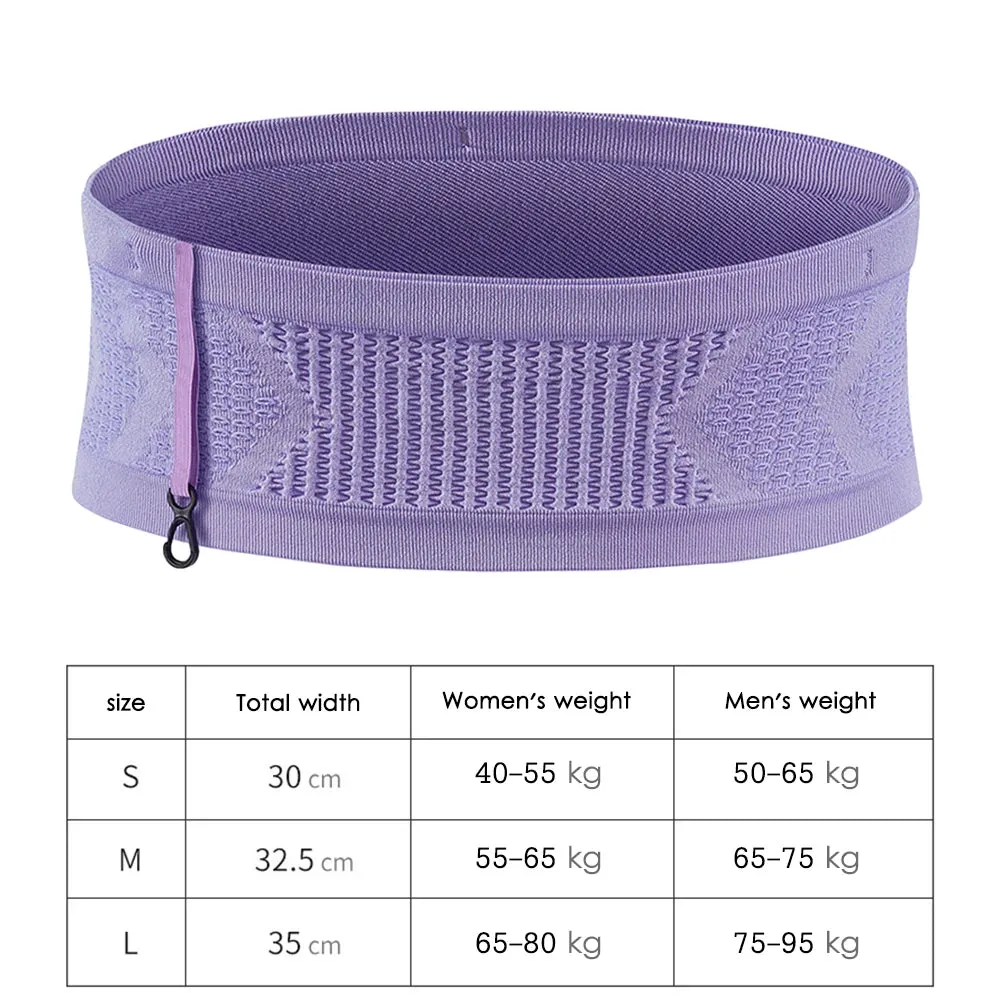 Seamless Running Waistpack Lightweight Invisible Jogging Waist Bags Portable Elastic Breathable High-Capacity Sports Accessories