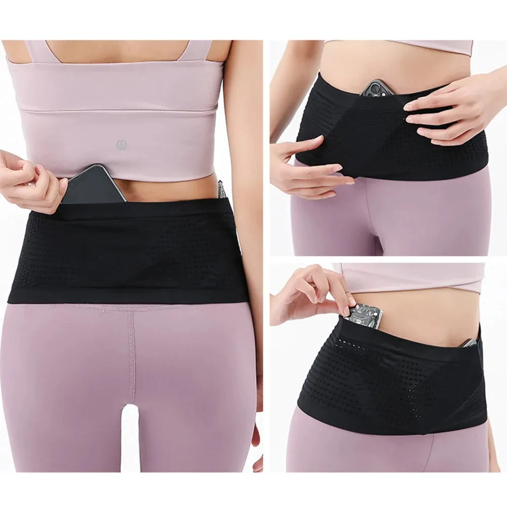 Seamless Running Waistpack Lightweight Invisible Jogging Waist Bags Portable Elastic Breathable High-Capacity Sports Accessories