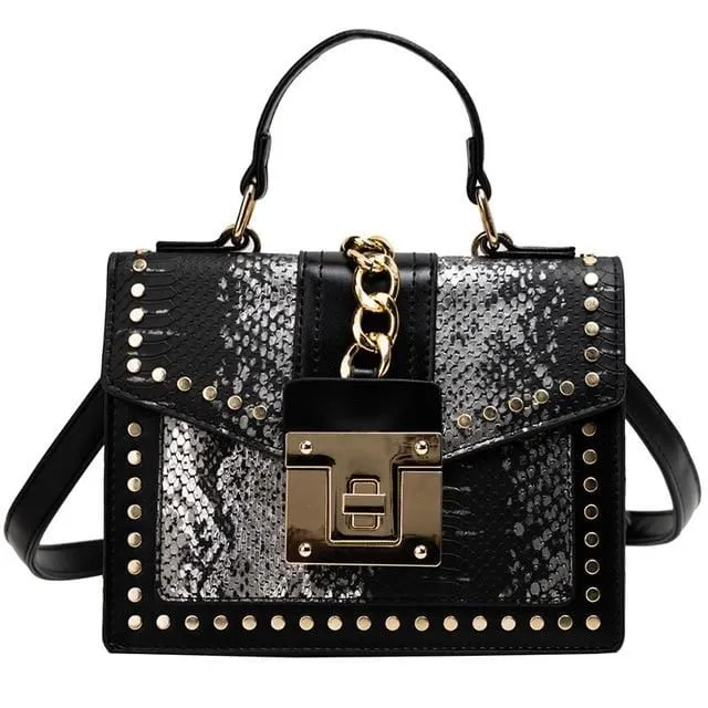 Serpentine skin Print Satchel
