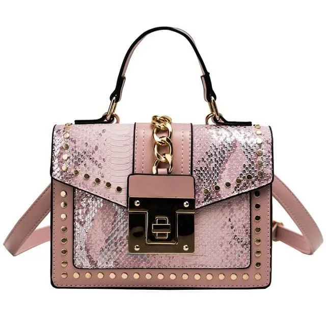 Serpentine skin Print Satchel