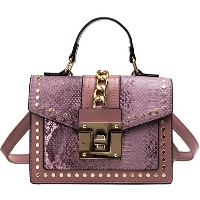 Serpentine skin Print Satchel
