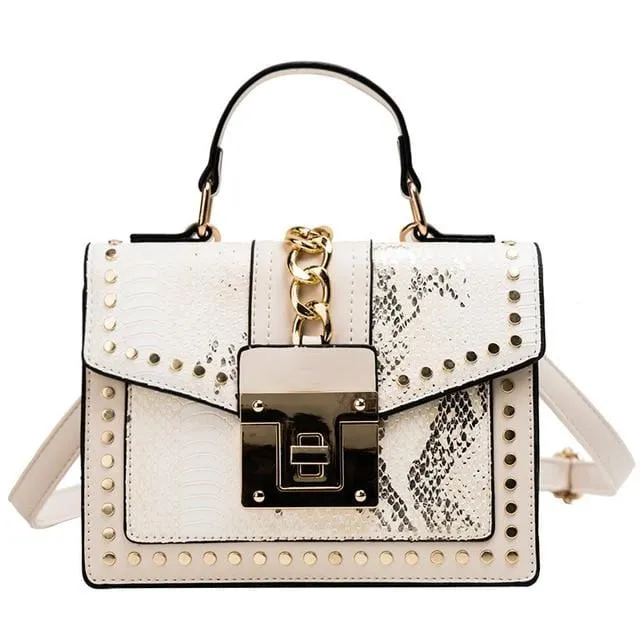 Serpentine skin Print Satchel