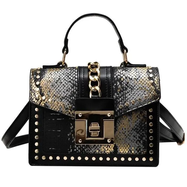 Serpentine skin Print Satchel