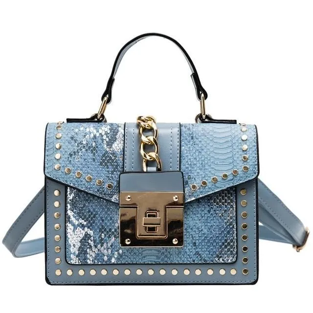Serpentine skin Print Satchel