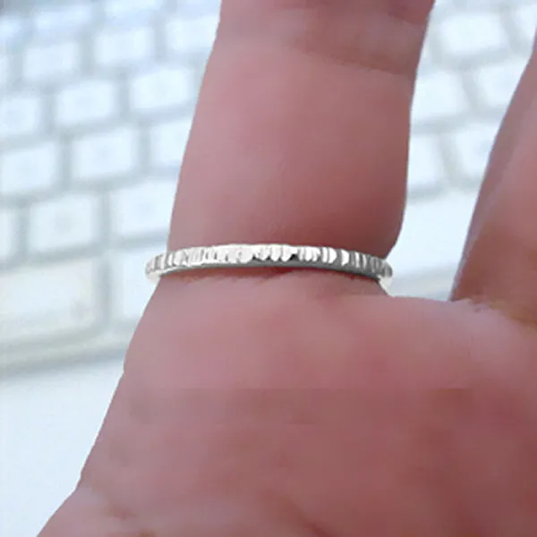 Simple Stacker Sterling Silver Ring