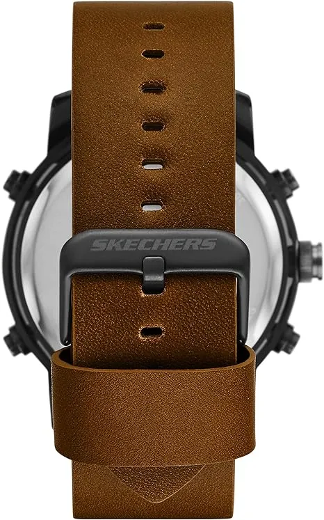 Skechers Men's Redlands Black & Brown Leather SR5153