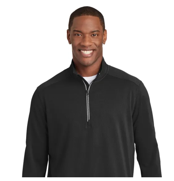 Sport-Tek® Sport-Wick® Textured 1/4-Zip Pullover