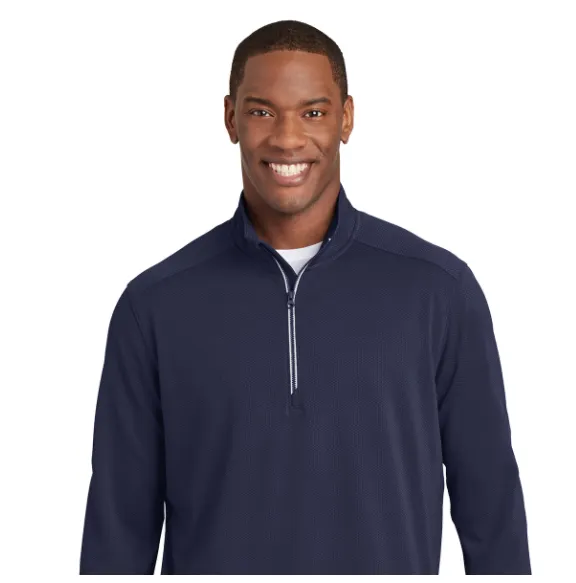 Sport-Tek® Sport-Wick® Textured 1/4-Zip Pullover