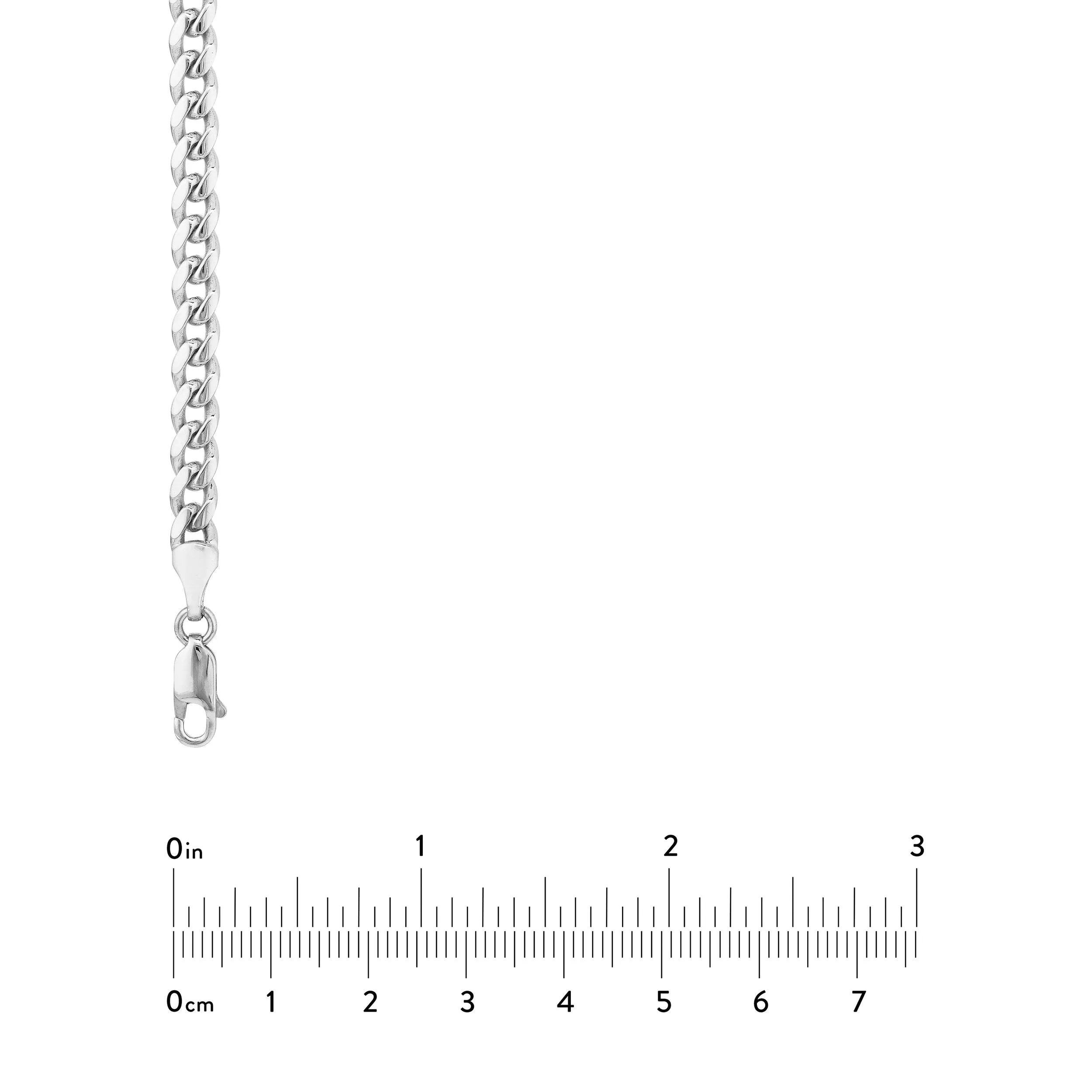 Sterling Silver Miami Cuban Chain Link Necklace, 24 Inches, 5mm