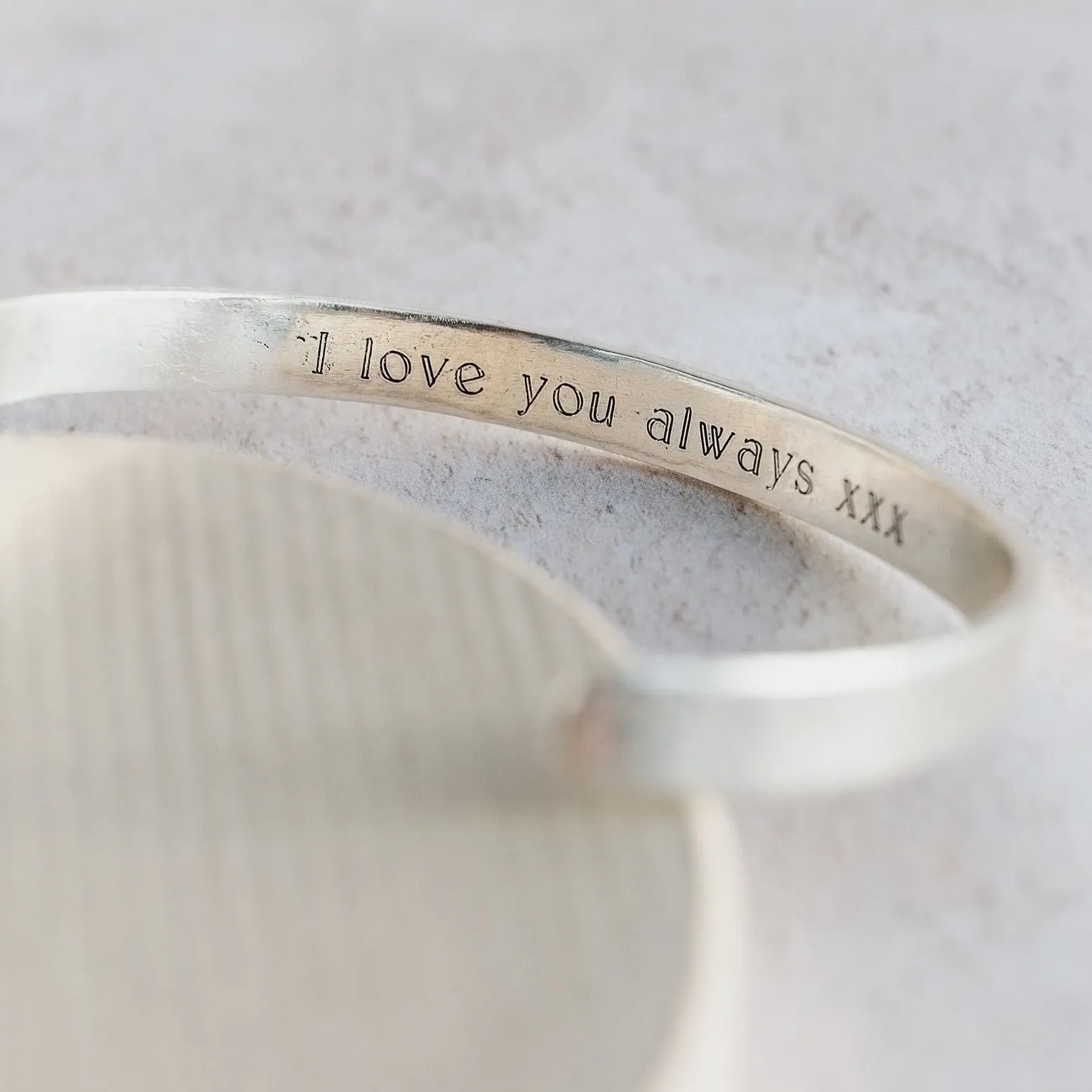 Sterling Silver Unisex Personalised Cuff