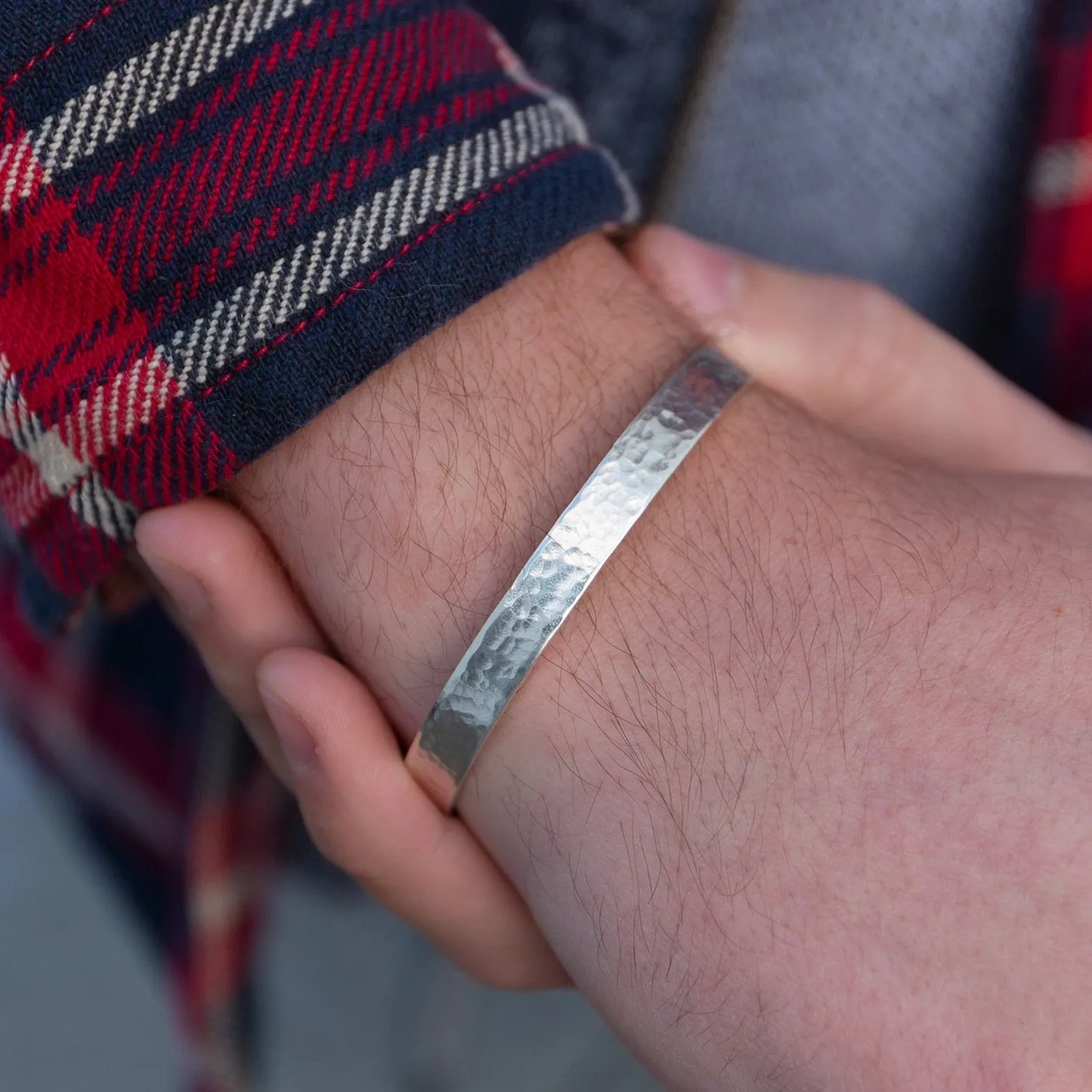 Sterling Silver Unisex Personalised Cuff