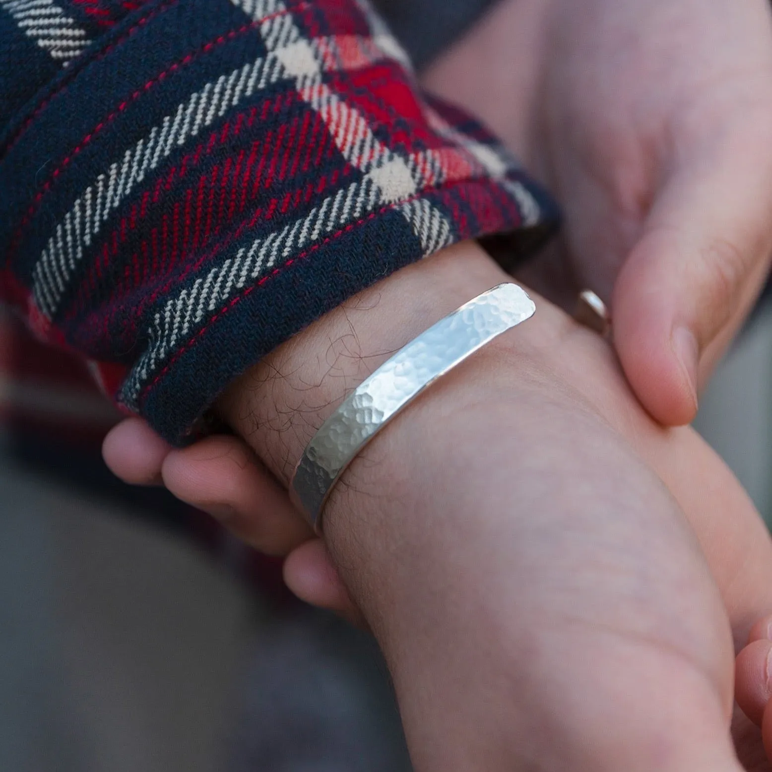 Sterling Silver Unisex Personalised Cuff