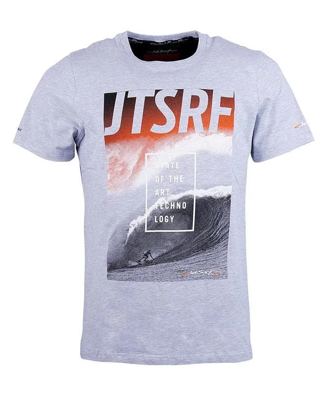 T-Shirt WAVE Grey/Orange