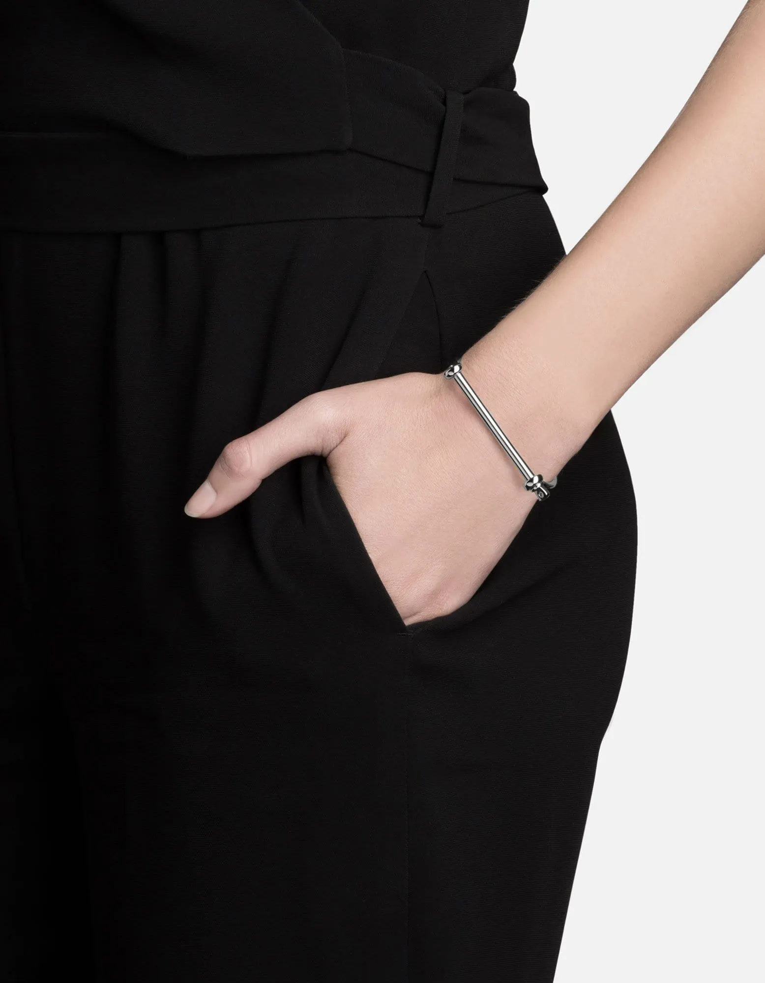 Thin Screw Cuff, Stainless Steel