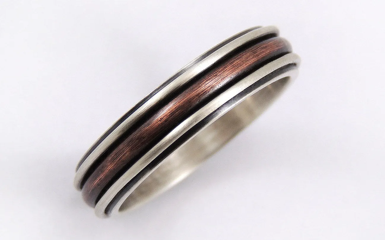 Thin wedding band for men or women