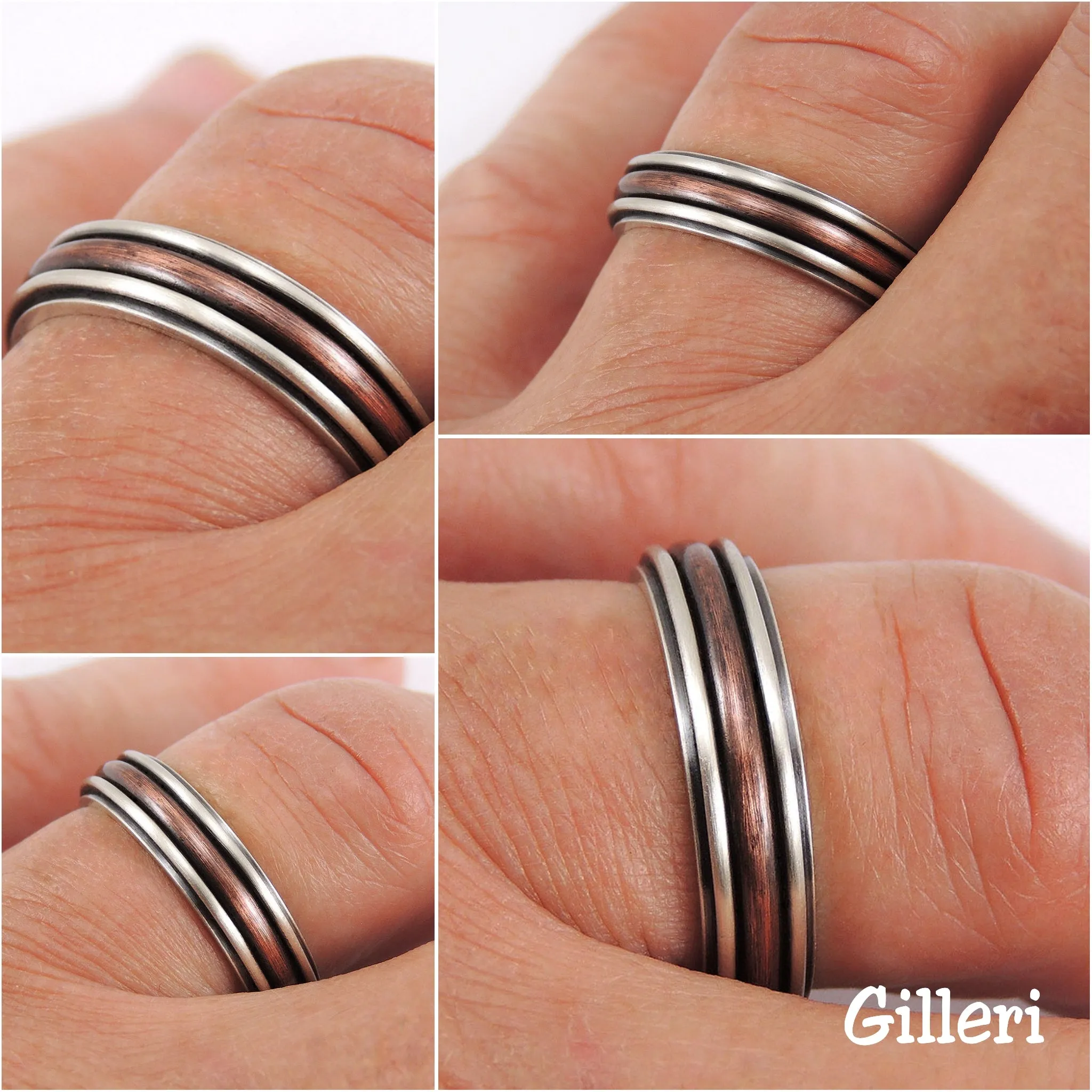Thin wedding band for men or women