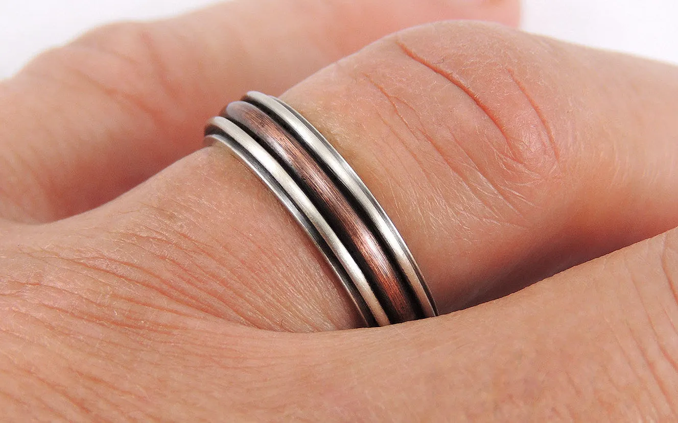 Thin wedding band for men or women