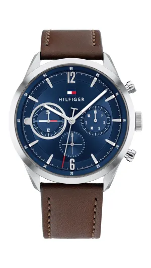 Tommy Hilfiger Matthew Blue and Silver Men's Watch 1791940
