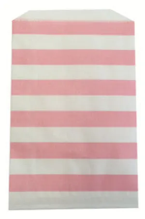 treat bags medium - horizontal stripe - blush