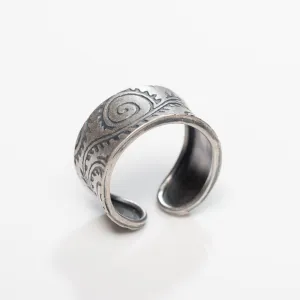 Treescape Silver Band size 10