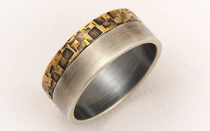 Unique elegant engagement ring for men