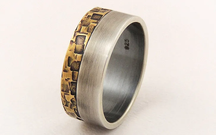 Unique elegant engagement ring for men