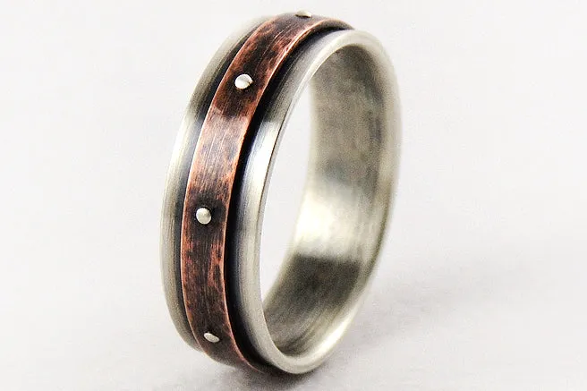 Unique engagement mens ring
